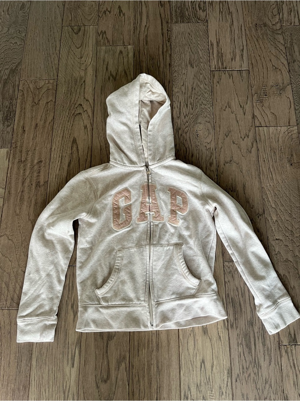 GAP Kids Cream Zip-Up Hoodie